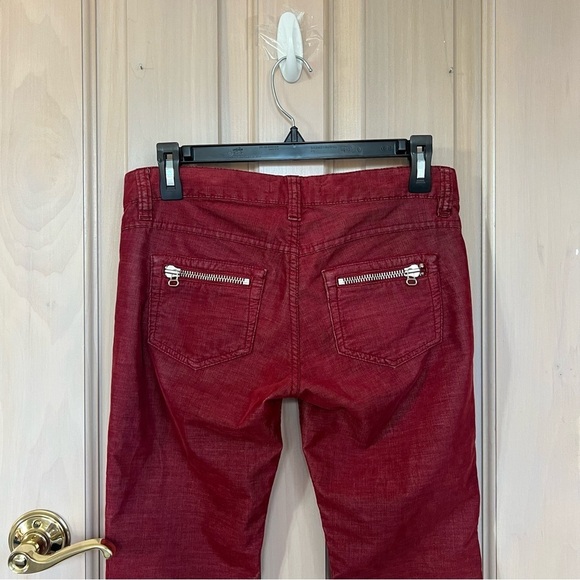 Isabel Marant Etoile Ivo Skinny Zipper Cords Corduroy Pants 9917 - Picture 5 of 11